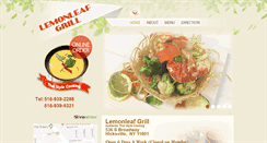 Desktop Screenshot of lemonleafgrill.com