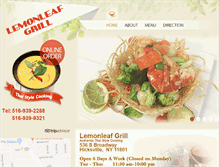 Tablet Screenshot of lemonleafgrill.com